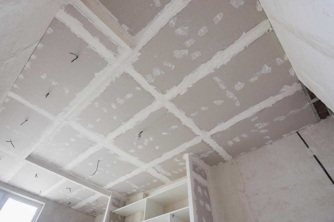 ceiling of the house under repair